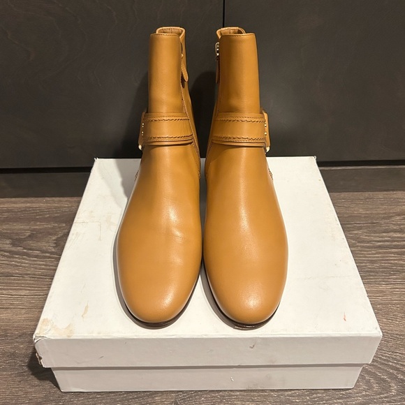 Chloe tan leather ankle boots - Picture 5 of 7